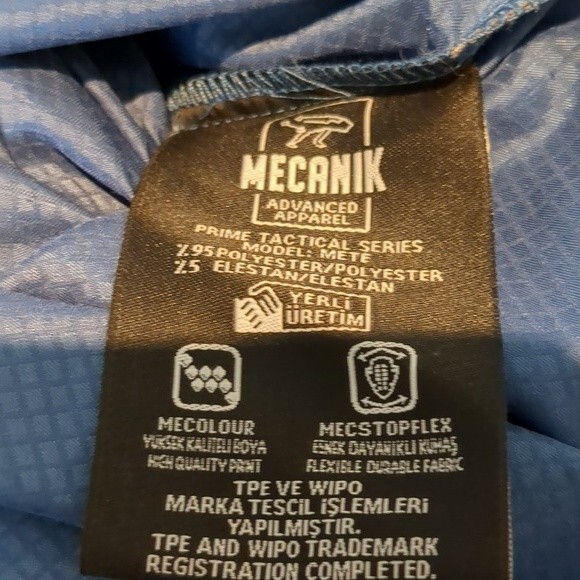 Canik Advanced Apparel Blue Tactical Hunting Fishing Vented Shirt SM - Picture 11 of 12